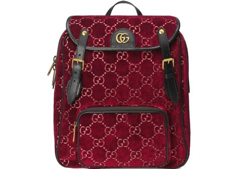 replica gucci velvet backpack|authenticating Gucci bag.